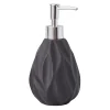 Discount Dozownik do mydła w płynie ceramiczny czarny 15,2 cm
