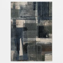 Outlet inny Dywan abstrakcyjny niebieski SORRENTO 200x290 cm
