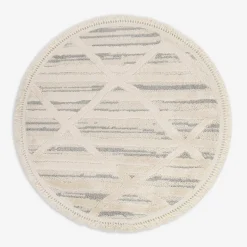 Sale inny Dywan boho okrągły geometryczny NINA, 120 cm