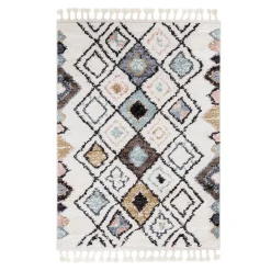 Dywany Shaggy^Dywan boho w romby ALASKA 160x230 cm