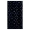 Outlet inny Dywan do przedpokoju geometryczny granatowy TULSA 80x150 cm