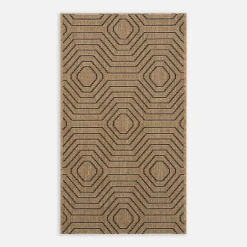 Hot inny Dywan geometryczny beżowy JUTA 50x80 cm