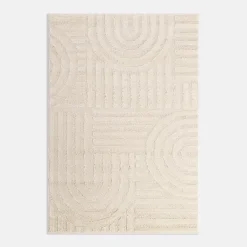 inny Dywany Z Krótkim Włosiem^Dywan geometryczny biało-kremowy MONTY 120x170 cm