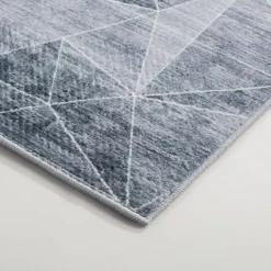 New inny Dywan geometryczny jasnoszary PUERTO 80x150 cm