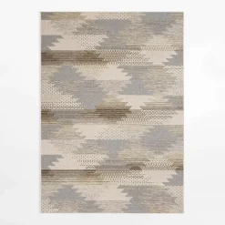 inny Dywany Zewnętrzne|Dywany Zewnętrzne^Dywan geometryczny KEMET ROMBY, szaro-beżowy, 160x230 cm