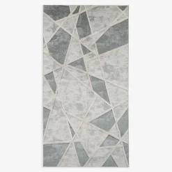 Hot inny Dywan geometryczny kremowo-szary MADERA 80x150 cm