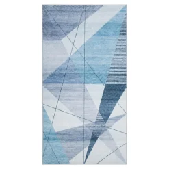 inny Chodniki|Dywany Z Krótkim Włosiem^Dywan geometryczny niebieski PUERTO 80x150 cm