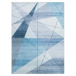 Sale inny Dywan geometryczny niebieski PUERTO 160x230 cm