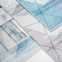 Sale inny Dywan geometryczny niebieski PUERTO 160x230 cm
