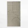 inny Dywan geometryczny szary PIATTO 80x150 cm