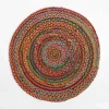 Outlet inny Dywan jutowy BRUGA, kolorowy, okrągły, 100 cm