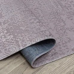 Outlet Dywan loftowy z połyskiem różowy STELLA 80x150 cm