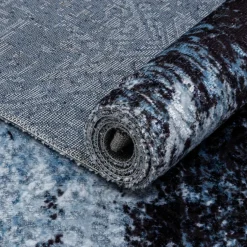 Sale Dywan loftowy z połyskiem niebieski STELLA 120x170 cm