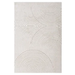 Outlet Dywan nowoczesny do salonu kremowy RIMINI 160x230 cm