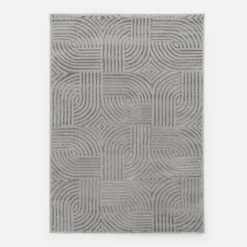 inny Dywany Z Krótkim Włosiem^Dywan nowoczesny srebrny SAHARA 120x170 cm