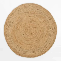 New inny Dywan okrągły z juty BRUGA, beż,100 cm