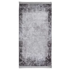 Chodniki|Dywany Z Krótkim Włosiem^Dywan połyskujący z frędzlami czarny COSMIC 80x150 cm