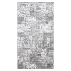 Clearance Dywan retro do przedpokoju szary MIRAGE 80x150 cm