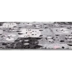Dzieci Dywany Dziecięce|Dywany^Dywan szary, koty HAPPY 80x150 cm