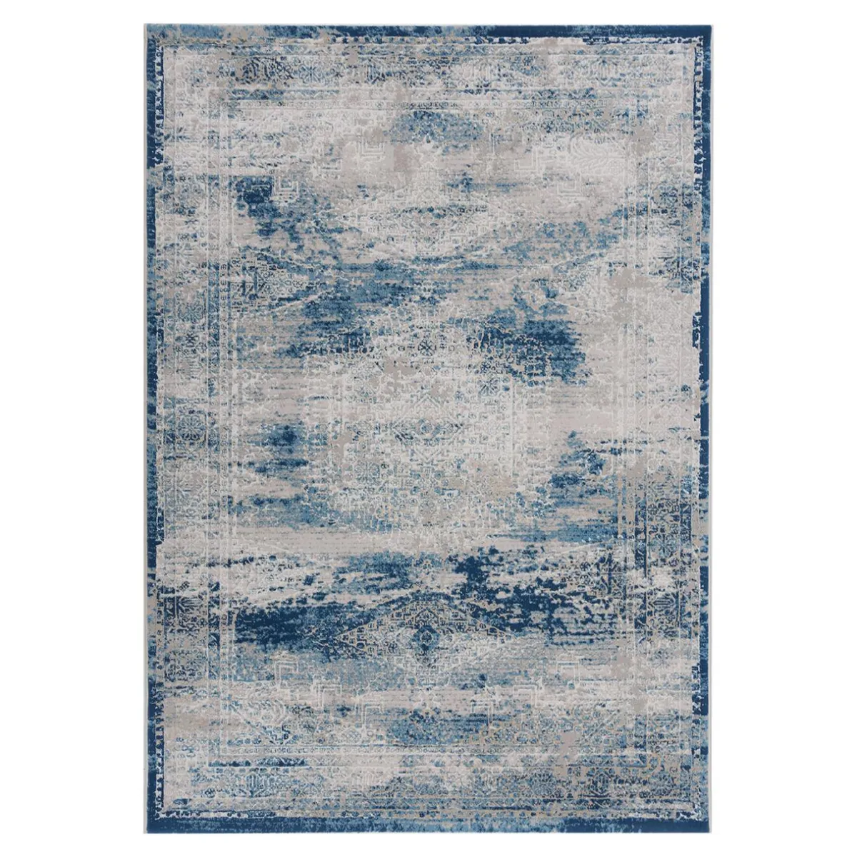 New Dywan vintage niebieski ALMERA 120x160 cm