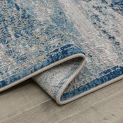 New Dywan vintage niebieski ALMERA 120x160 cm