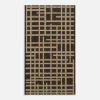 Clearance inny Dywan w kratę czarny JUTA 60x100 cm