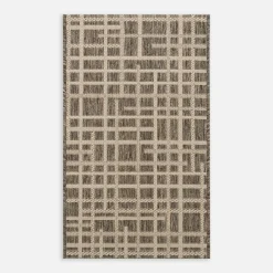 Clearance inny Dywan w kratę szary JUTA 50x80 cm