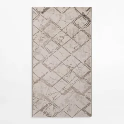 New inny Dywan w romby SPAZZIO, kremowy, 80x150 cm