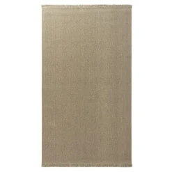 Chodniki|Dywany Wełniane^Dywan wełniany z frędzlami beżowy WOOL 80x150 cm