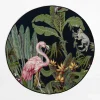 Online inny Dywan z flamingiem JUNGLE, okrągły, 135 cm