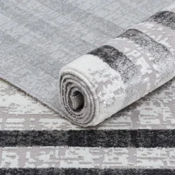 Outlet Dywan z frędzlami antracyt KASHMIR 120x170 cm