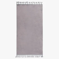 Dywan z frędzlami szary PULLY 80x150 cm