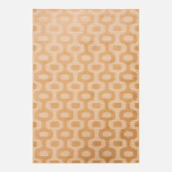Sale Dywan z geometrycznym wzorem pomarańczowy BRELA 120x170 cm