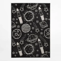 Sale inny Dywan z kosmicznym wzorem HAPPY, 120x170 cm