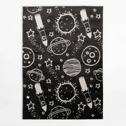 Hot inny Dywan z kosmicznym wzorem HAPPY, 160x230 cm