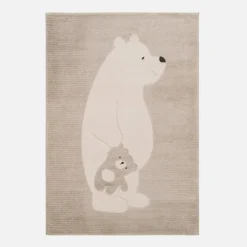 Sale Dywan z niedźwiadkiem kremowy KIDY 120x170 cm