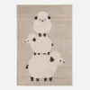 New inny Dywan z owieczkami kremowy KIDY 120x170 cm