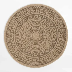inny Dywany Zewnętrzne|Dywany Zewnętrzne^Dywan zewnętrzny COMILLA, ornament, beżowo-czarny, 120 cm