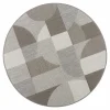 Sale Dywan zewnętrzny geometryczny okrągły ROTA 120 cm