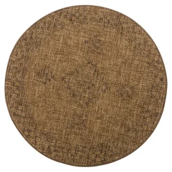 Sale Dywan zewnętrzny okrągły w romby YUTA 120 cm
