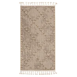 Dywan zewnętrzny romby beż BOUCLE 80x150 cm