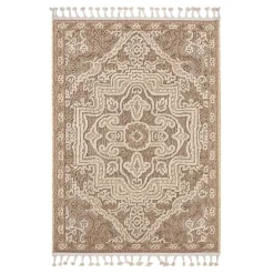 Clearance Dywan zewnętrzny rozeta beż BOUCLE 160x230 cm