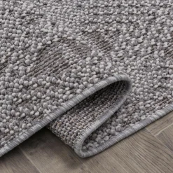 Hot Dywan zewnętrzny szary karo BOUCLE 120x170 cm