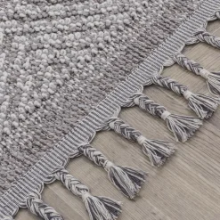 Hot Dywan zewnętrzny szary karo BOUCLE 120x170 cm