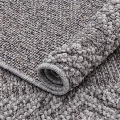 Hot Dywan zewnętrzny szary karo BOUCLE 120x170 cm