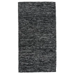 Outlet Dywanik do przedpokoju czarno-szary LUND 80x150 cm