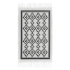 Clearance Dywanik w romby biało-czarny SCANDI 50x80 cm