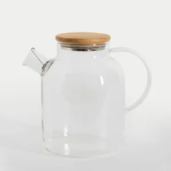 Best inny Dzbanek szklany z bambusową pokrywą 1,8 l