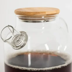 Best inny Dzbanek szklany z bambusową pokrywą 1,8 l