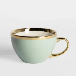 Filiżanki I Spodki^Filiżanka porcelanowa Jumbo AURORA GOLD 400 ml